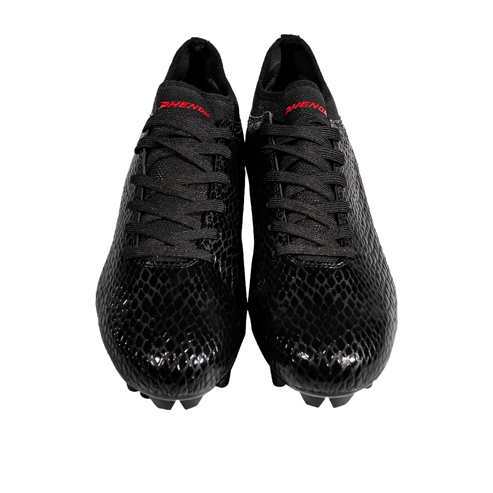 Velocity 3.0: Football Cleats - Black Cobra Skin