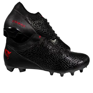 Velocity 3.0: Football Cleats - Black Cobra Skin