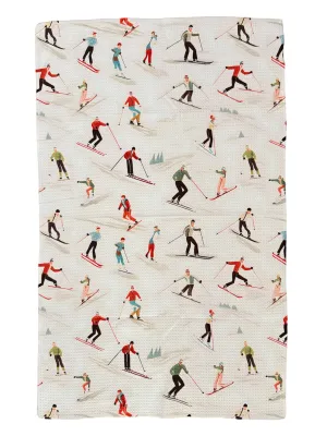 Vintage Skier: Single-Sided Hand Towel