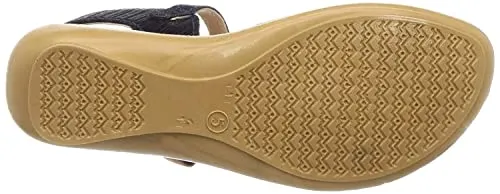 Walkaroo Women Blue Tan Outdoor Sandals-6 UK (36 EU) (7 US) (WL7703)