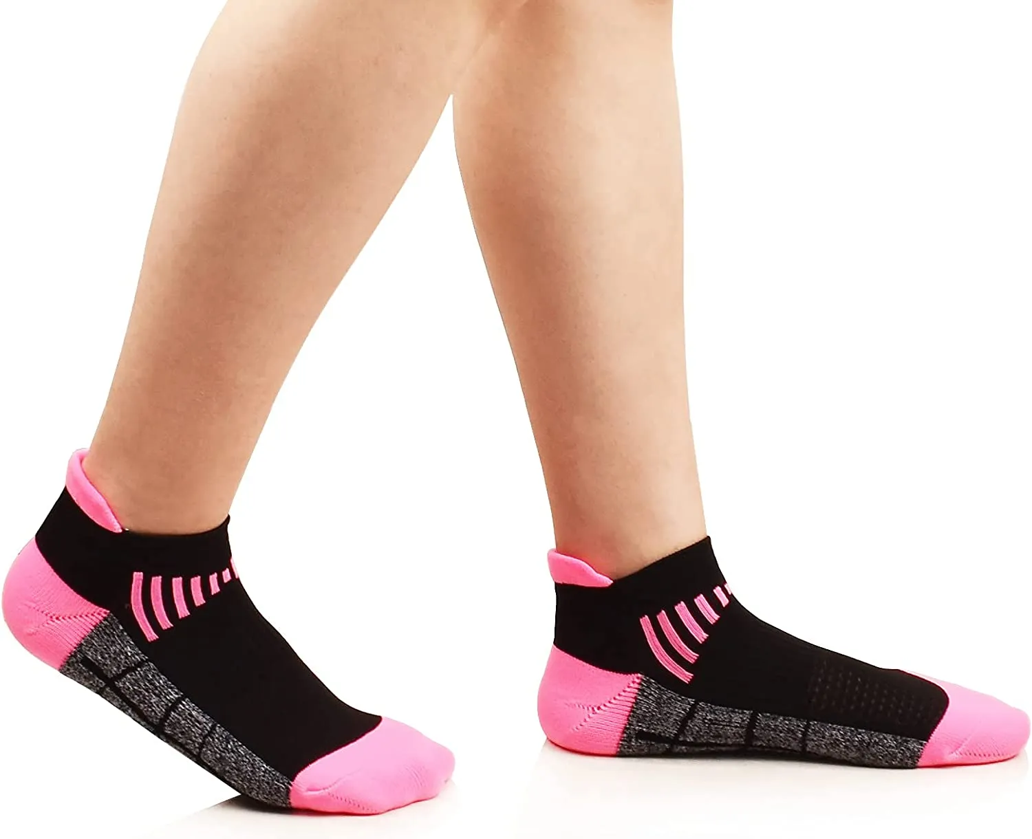 Wholesale Women's Ankle Athletic Socks Low Cut Cushioned Breathable Running Performance Sport Tab Cotton Socks