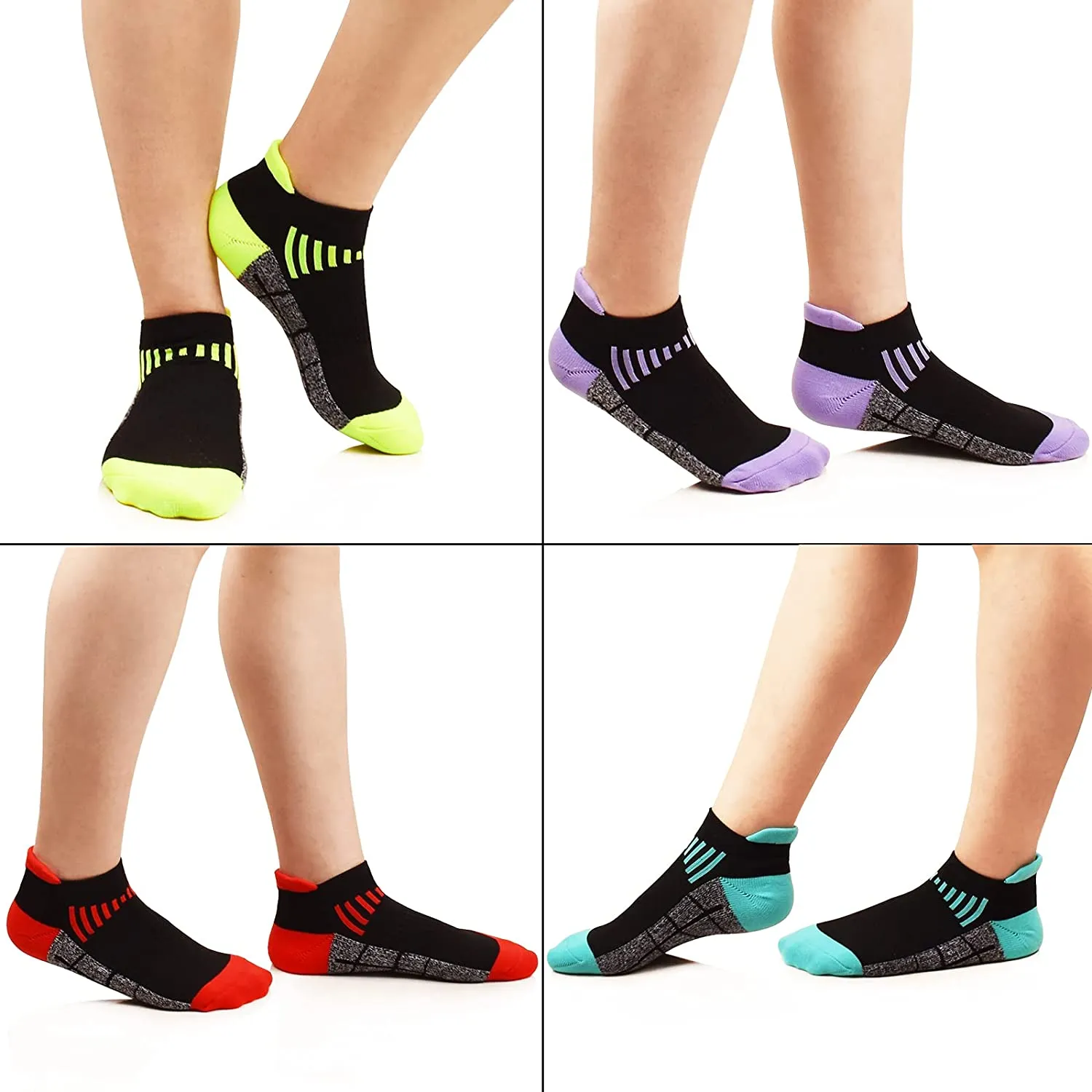 Wholesale Women's Ankle Athletic Socks Low Cut Cushioned Breathable Running Performance Sport Tab Cotton Socks