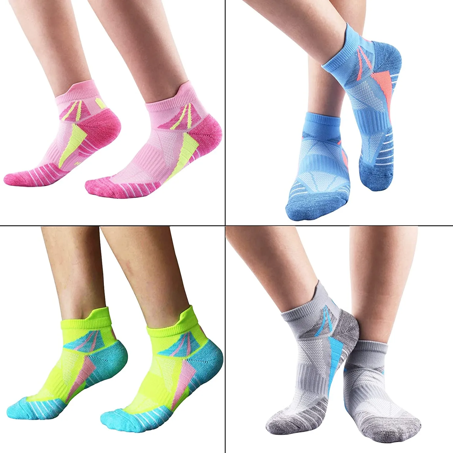 Wholesale Women's Ankle Socks Athletic Cushioned Breathable Performance Sport Tab Cotton Quarter Women's Running Socks