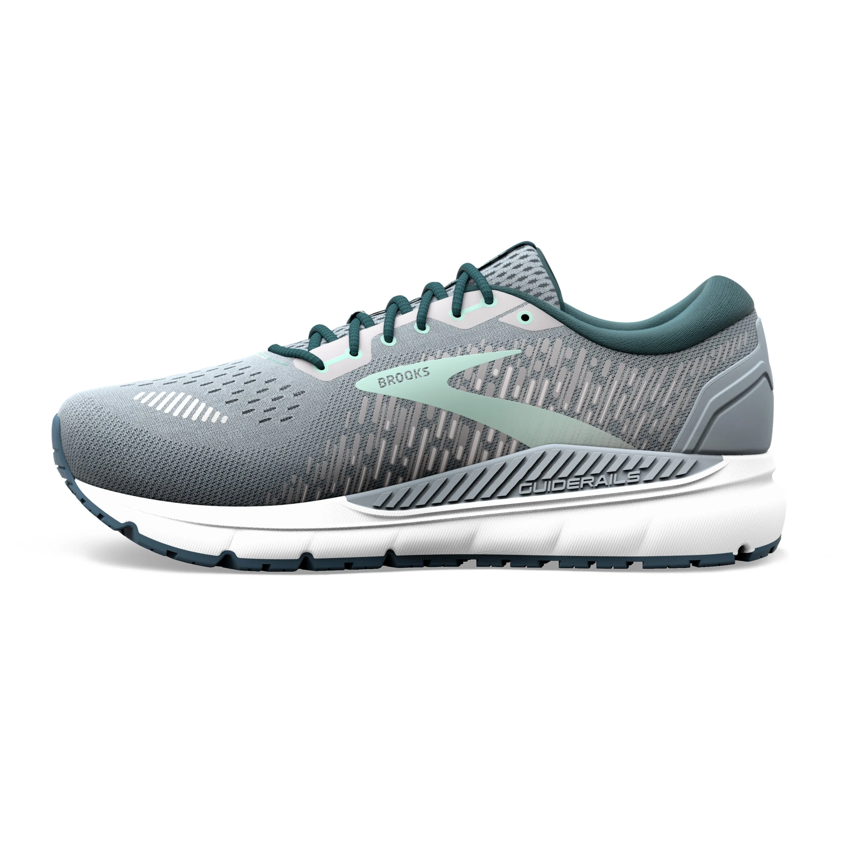 Women's Brooks Addiction GTS 15 Color: Grey/ Navy/ Aqua