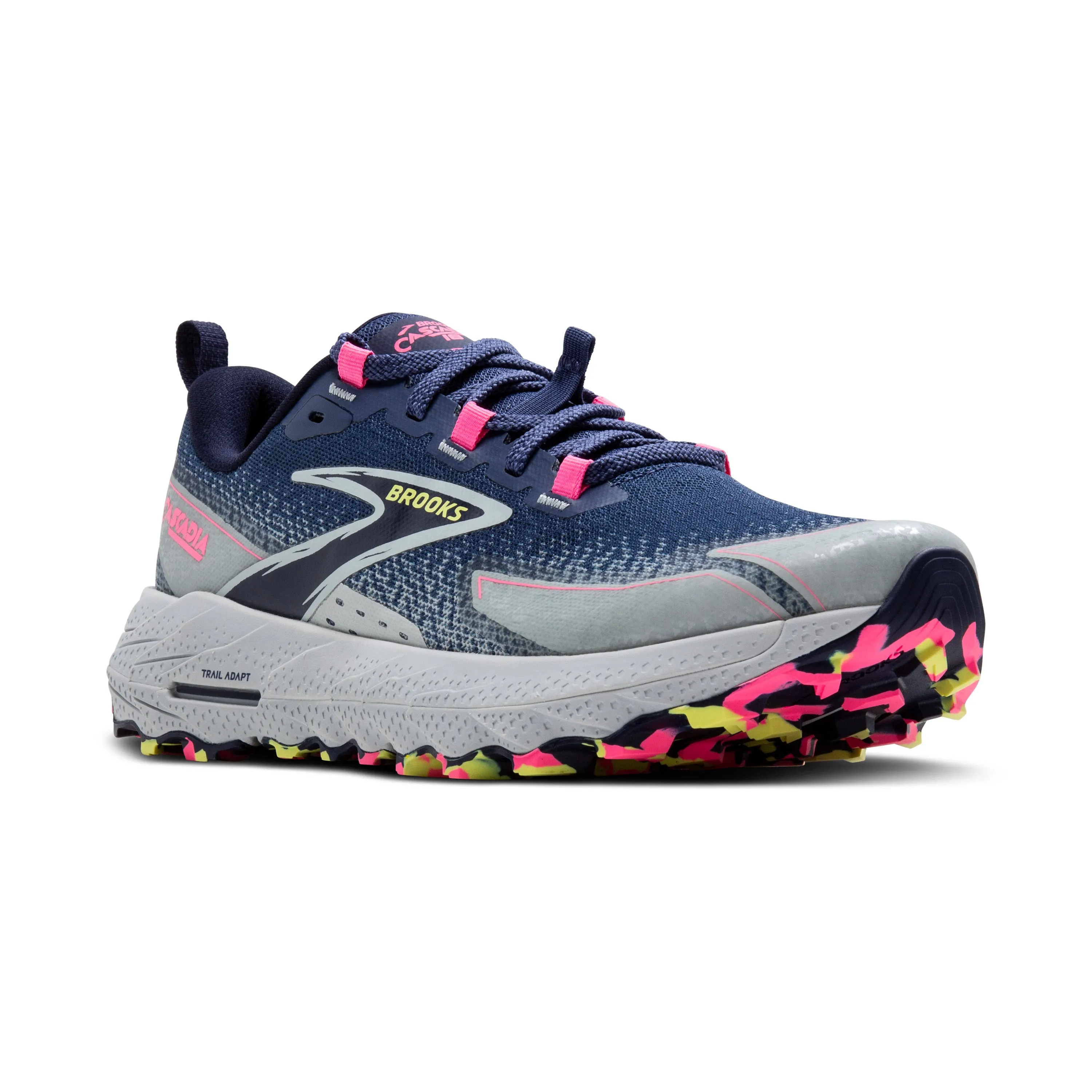 Women's Brooks Cascadia 18 Color: Oceana/Blue/Pink