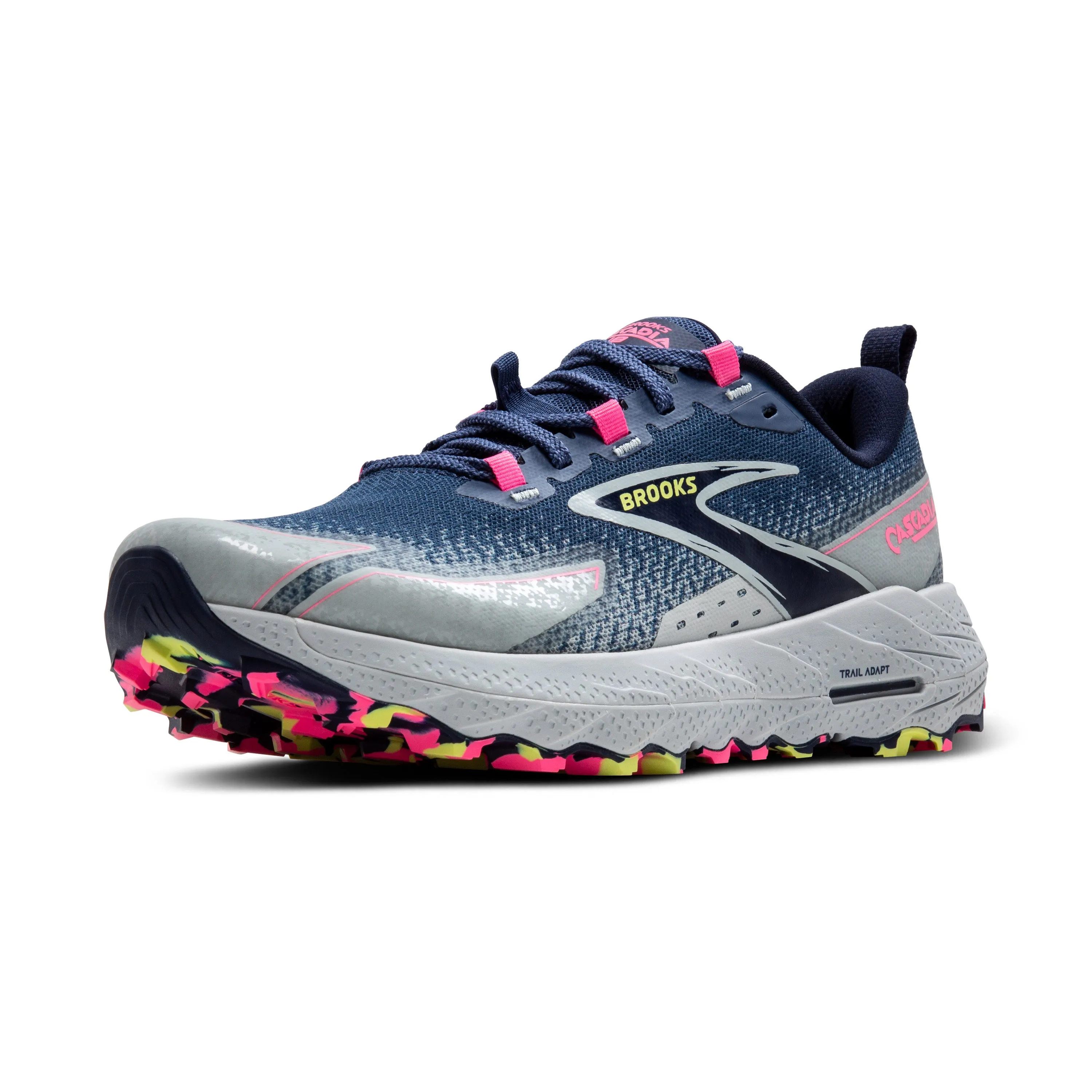 Women's Brooks Cascadia 18 Color: Oceana/Blue/Pink