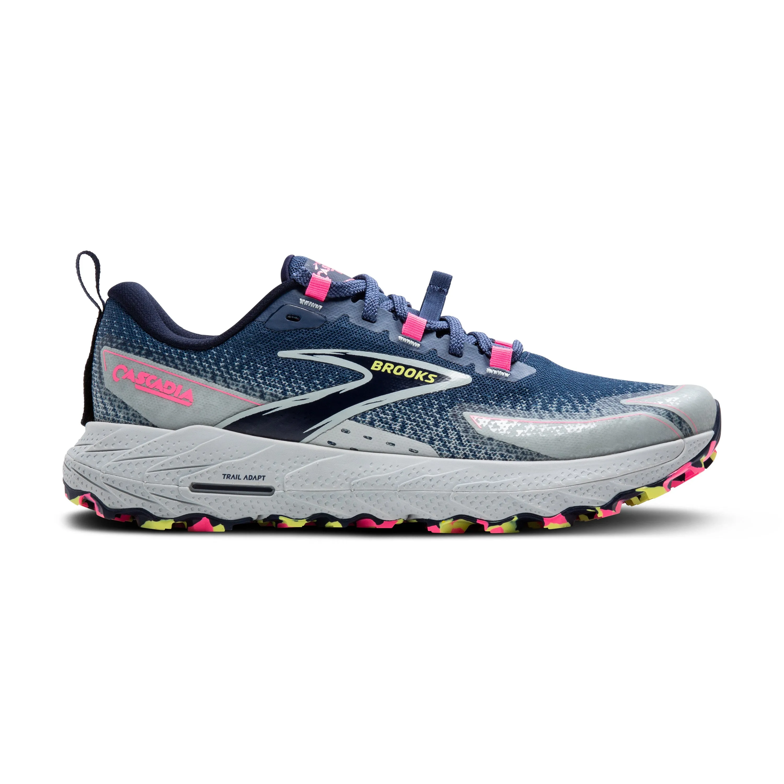 Women's Brooks Cascadia 18 Color: Oceana/Blue/Pink