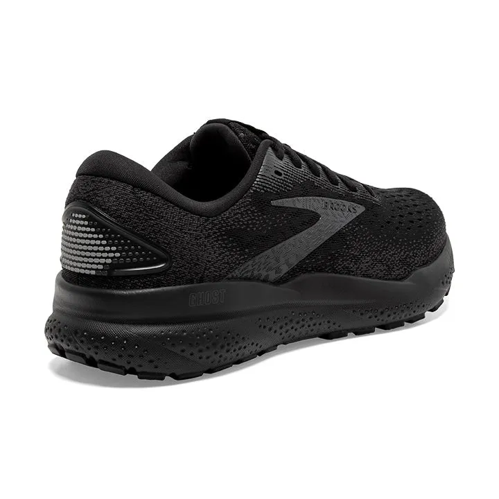 Women's Brooks Ghost 16  1204071B020 Color: Black/Black/Ebony