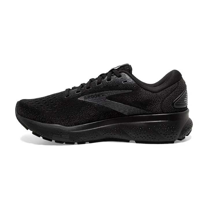 Women's Brooks Ghost 16  1204071B020 Color: Black/Black/Ebony