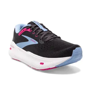 Women's Brooks Ghost Max Color: Ebony/Open Air/Lilac Rose (WIDE WIDTH)