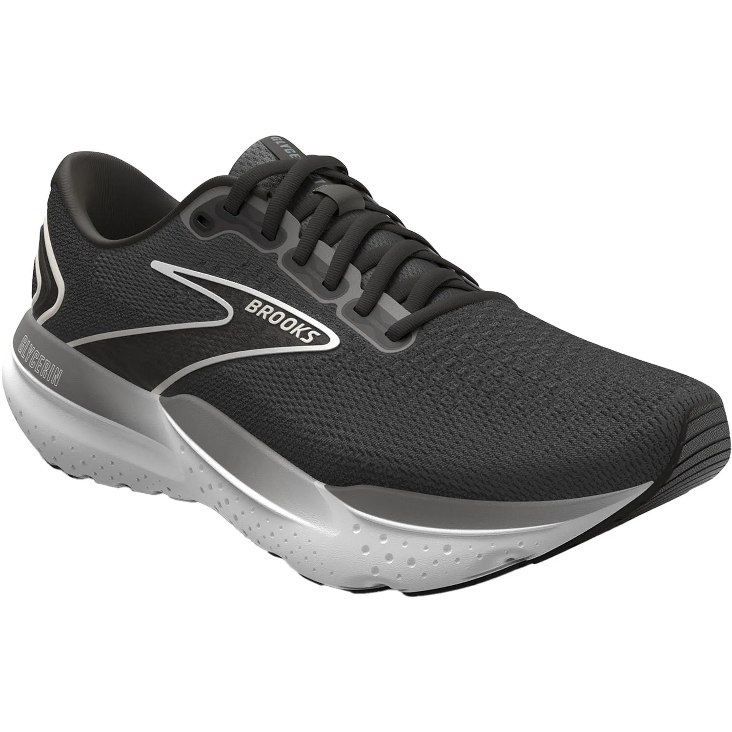 Women's Brooks Glycerin 21 Black/Grey/White Mesh