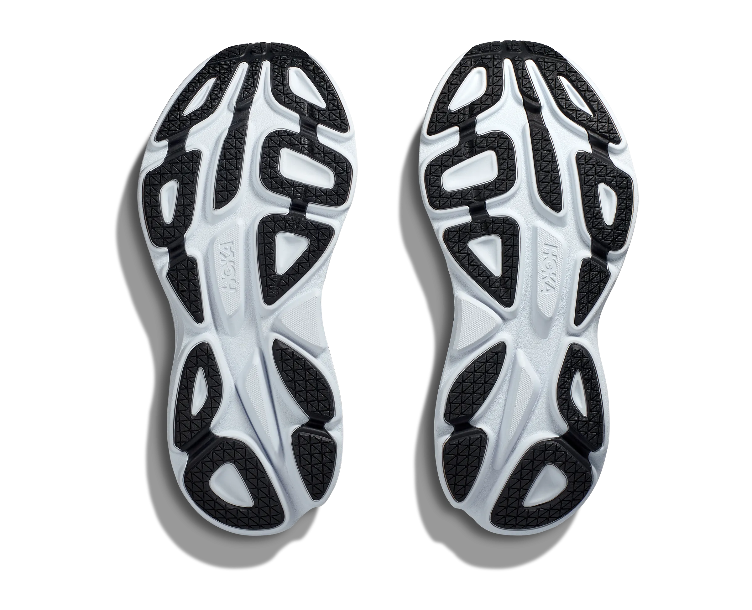 Women's Hoka Bondi 8 Color: Black / White (WIDE WIDTH)