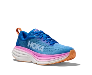 Women's Hoka Bondi 8 Color: Coastal Sky / All Aboard