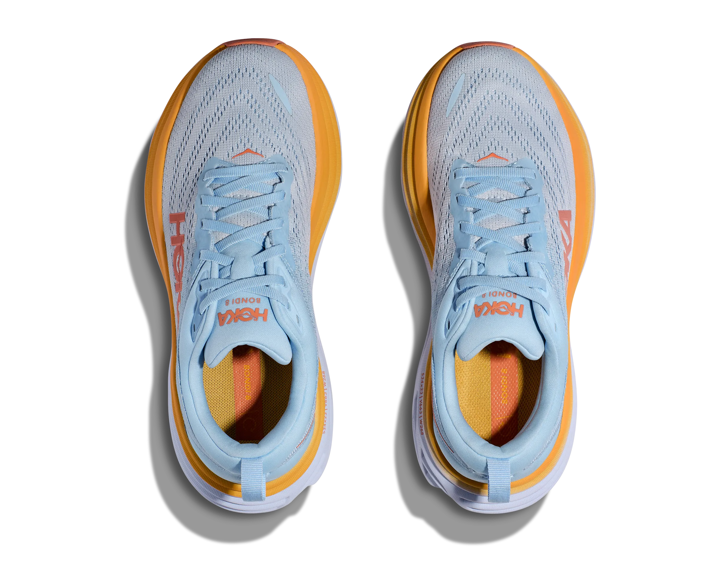 Women's Hoka Bondi 8 Color: Summer Song / Country Air (WIDE WIDTH)