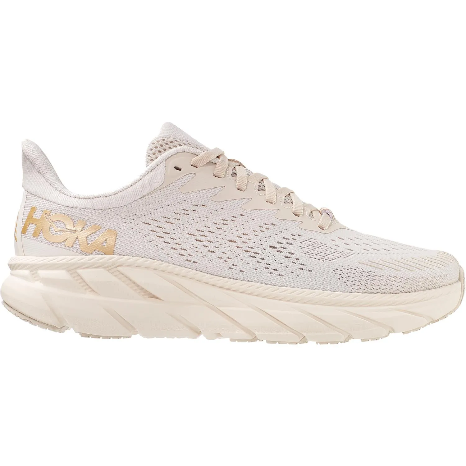 Women's Hoka One One Clifton 7 Almond Milk/Bronze Mesh