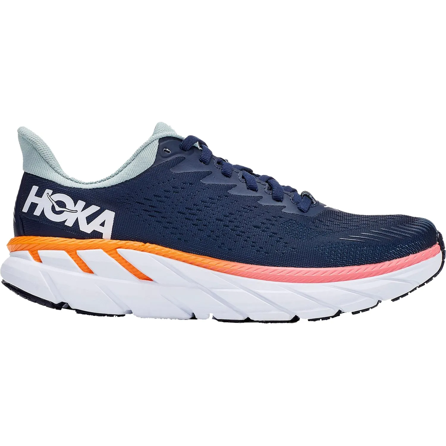 Women's Hoka One One Clifton 7 Black Iris/Blue Haze Mesh