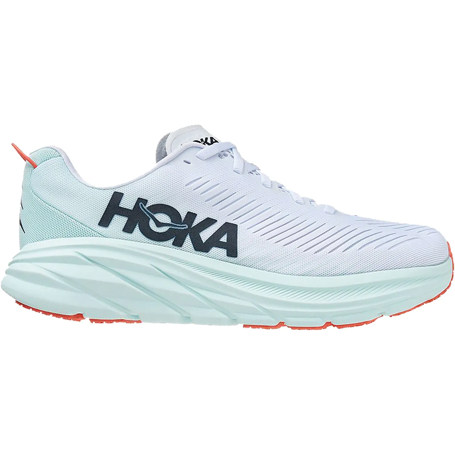 Women's Hoka One One Ora Rincon 3 White/Blue Glass Mesh