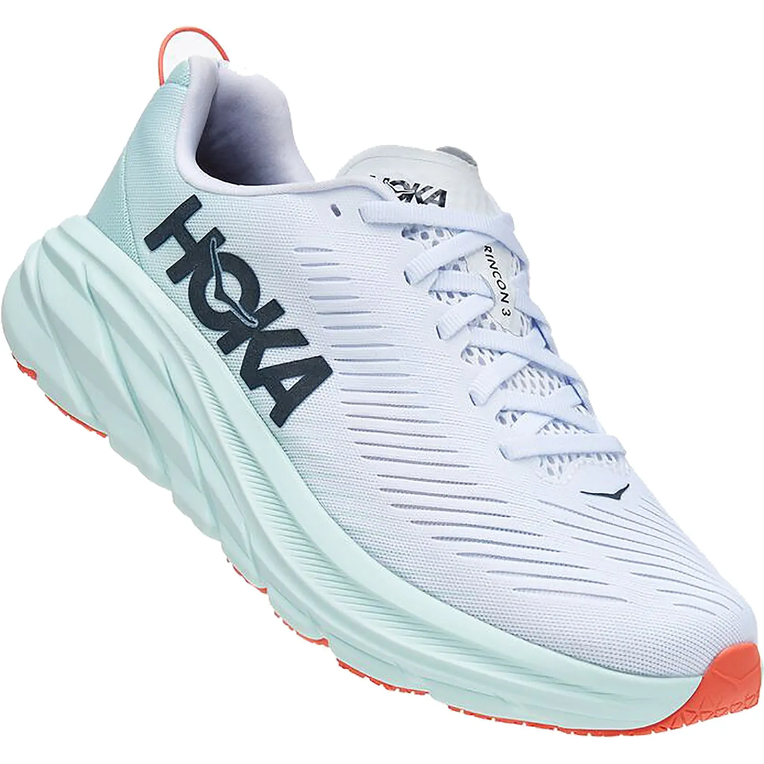 Women's Hoka One One Ora Rincon 3 White/Blue Glass Mesh